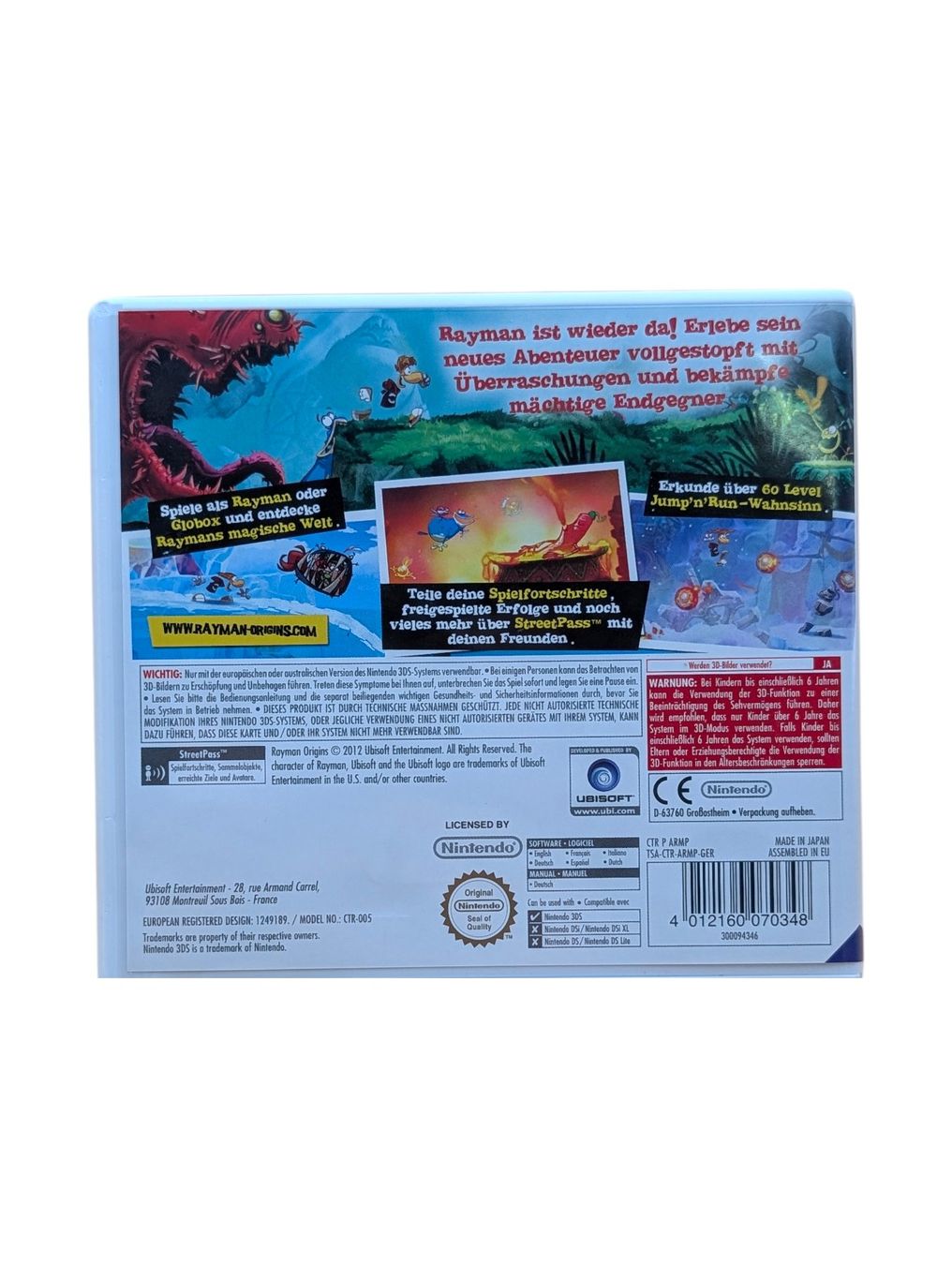 Nintendo Giochi: Rayman Origins Nintendo 3DS – Usato da Domat/Ems venduto da IsseldorsShop 1