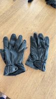 Schwarze Lederhandschuhe Grösse M leicht getragen