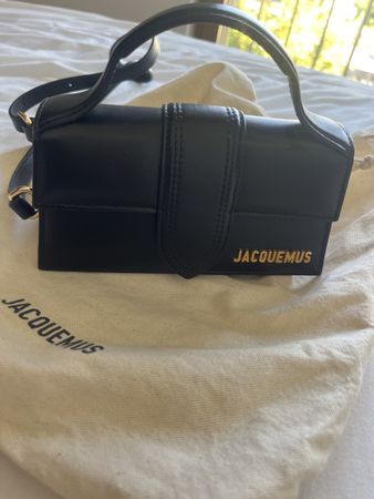 Jacquemus Black Bambino Handtasche, Leder, Top Zustand!