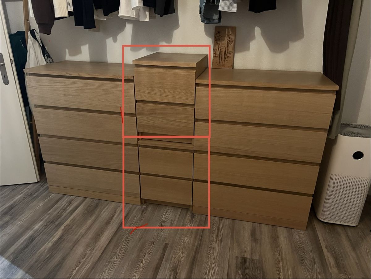 Cassettiere: 2 x IKEA MALM Kommode 2 Schubladen Eiche weiss 40x55cm – Nuovo (secondo la descrizione) da Birsfelden venduto da Xerxes12