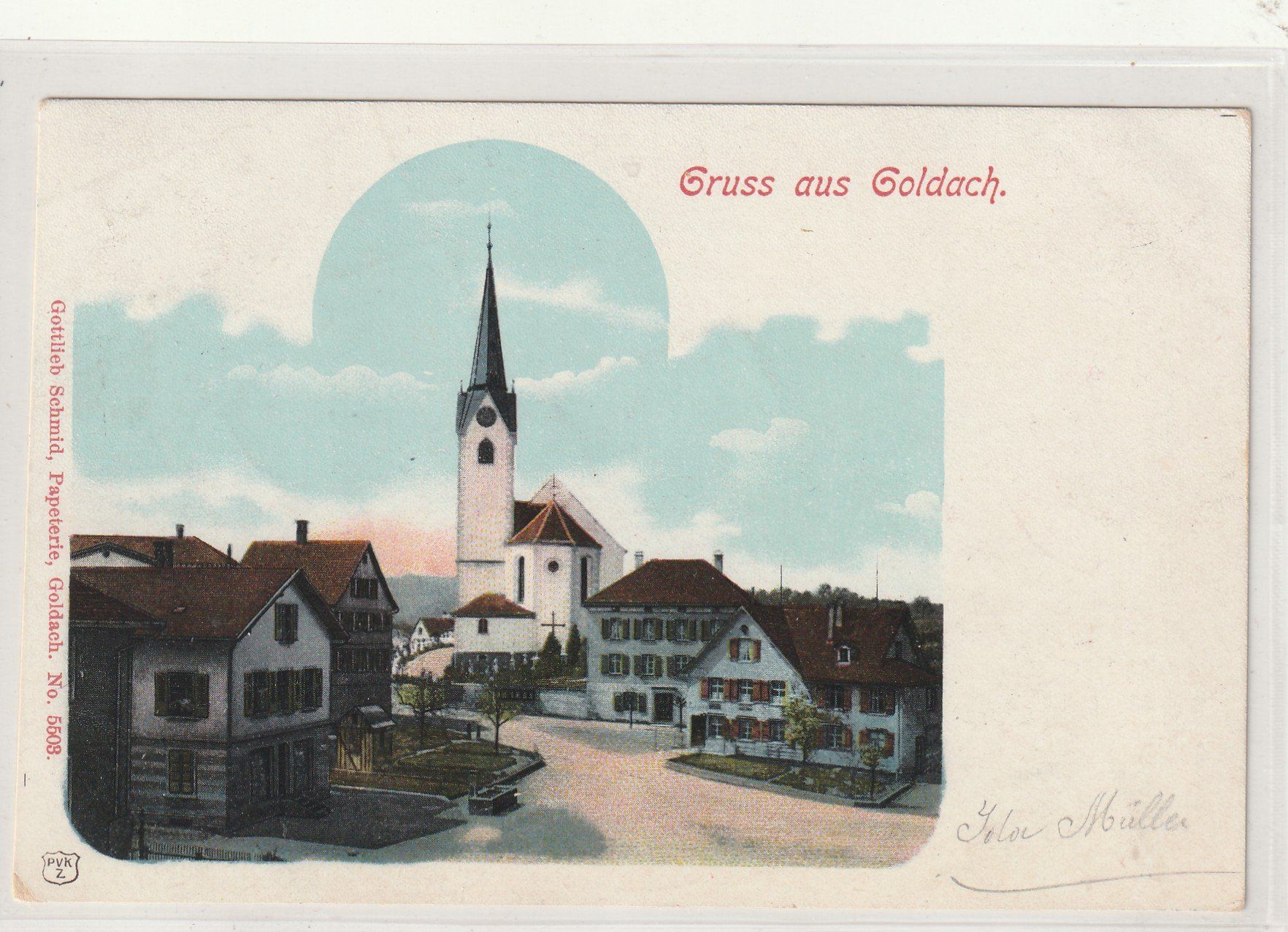Tous les timbres: Ashilfsstempel Goldach auf Ak – D'occasion à Rorschacherberg par fratovi2 2
