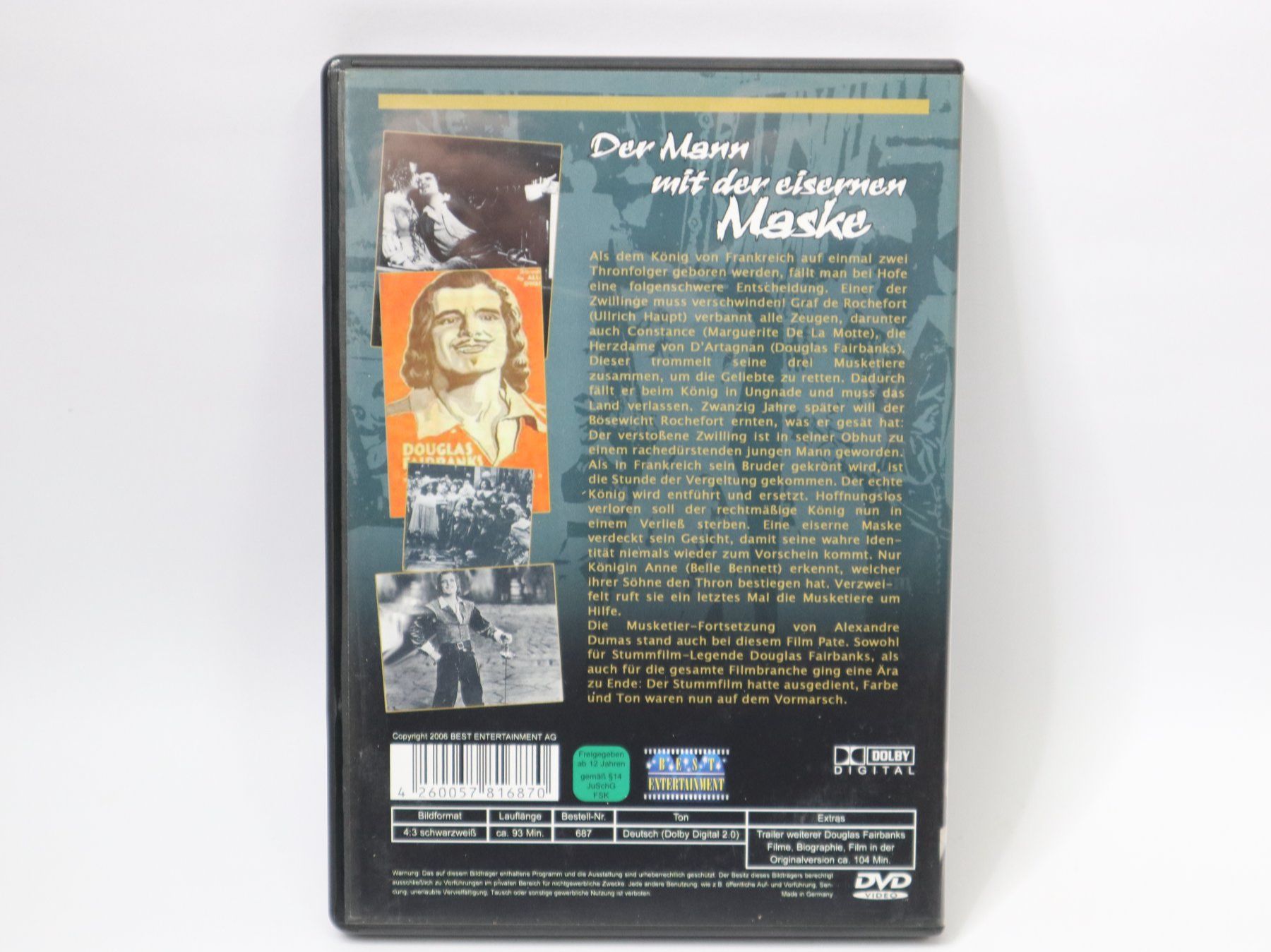 Alle DVDs: DVD Der Mann mit der eisernen Maske – Gebraucht aus Eschenbach SG von Astalavista 1