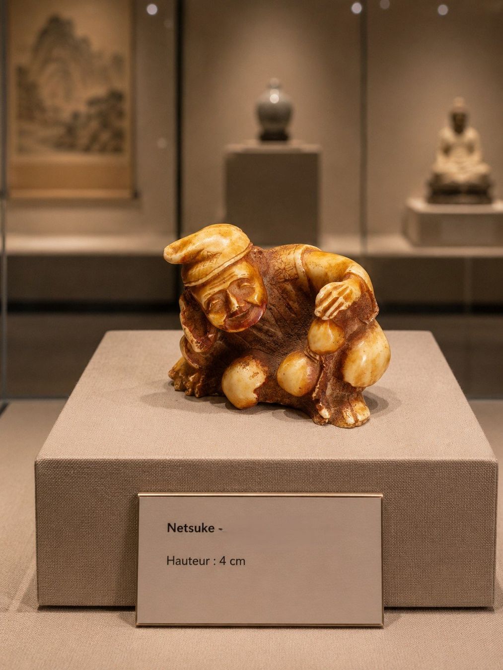 Statuette: Netsuke – Usato da Fribourg venduto da Fineartsukiyo