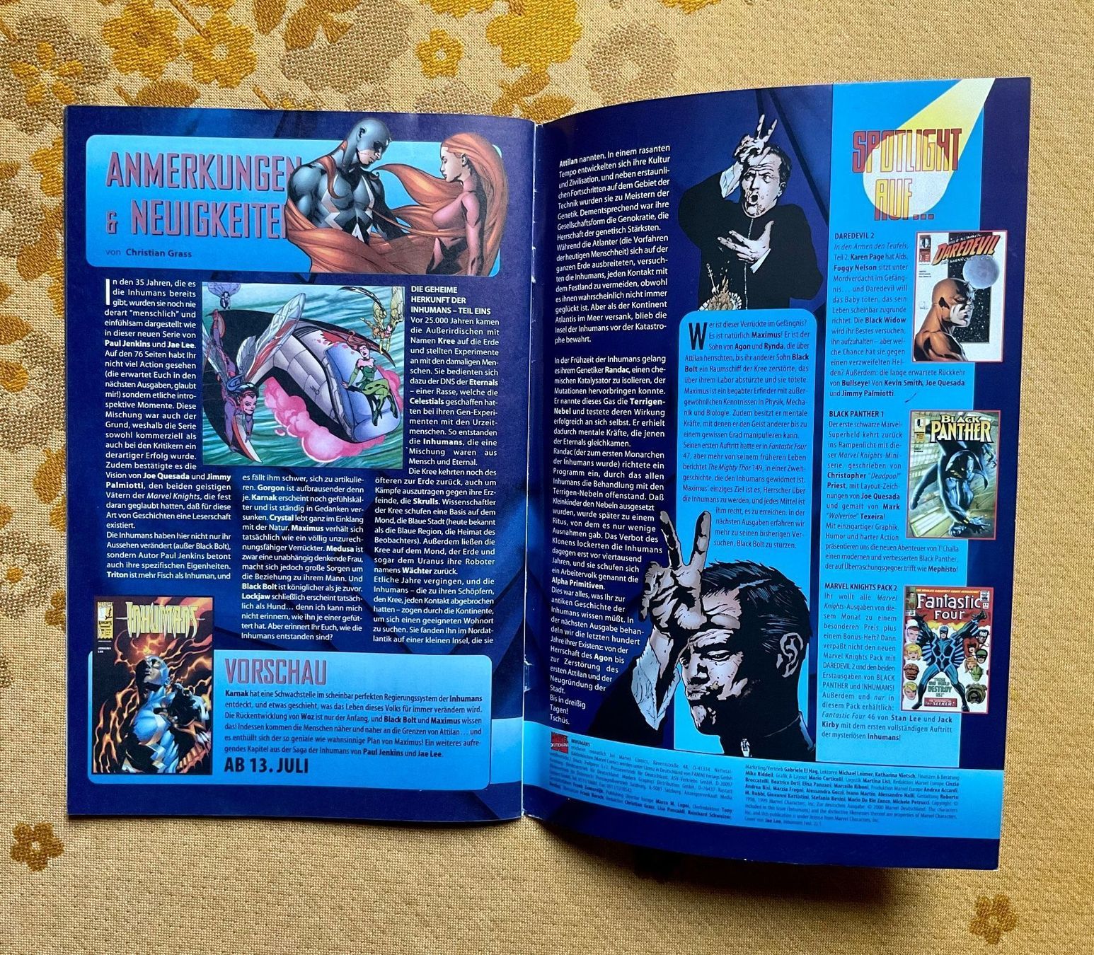 Fumetti: Inhumans Heft Nr 1 von 2000 – Usato da Endingen venduto da nathan05 8