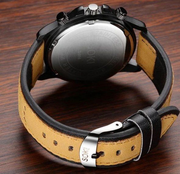 Uhren: SOKI Uhr Leder Sport / Montre SOKI - Edition Sport cuir – Neu und originalverpackt aus Lausanne von WATCH-WORLD 2