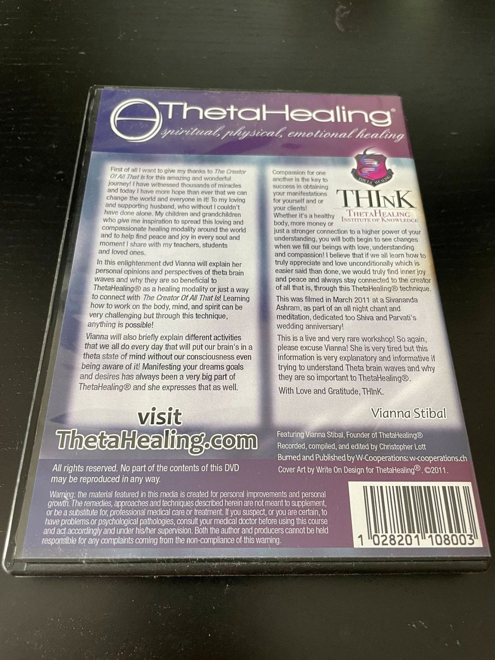 Tutti i DVDs: Theta Healing - Vianna Stibal DVD – Nuovo (secondo la descrizione) da Hombrechtikon venduto da Uptowns 1