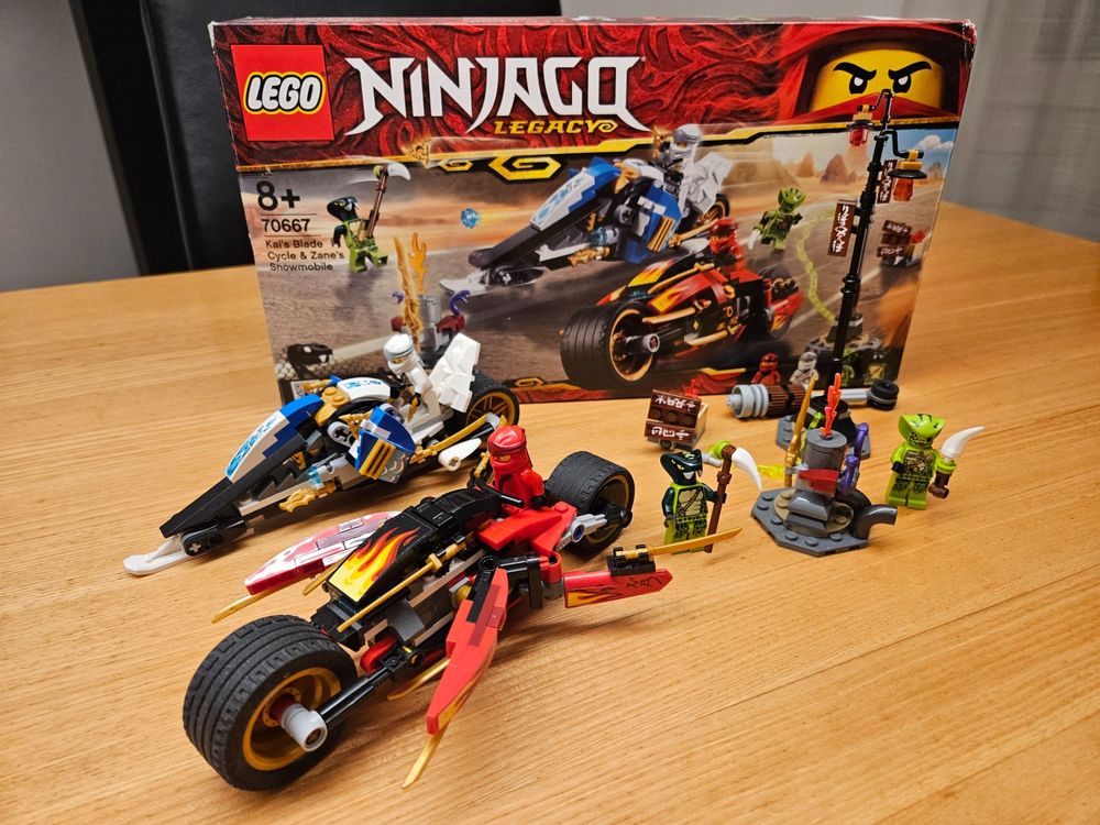 Ninjago Lego 70667 - Kai's Blade Cycle & Zane's Snowmobile | Kaufen auf ...