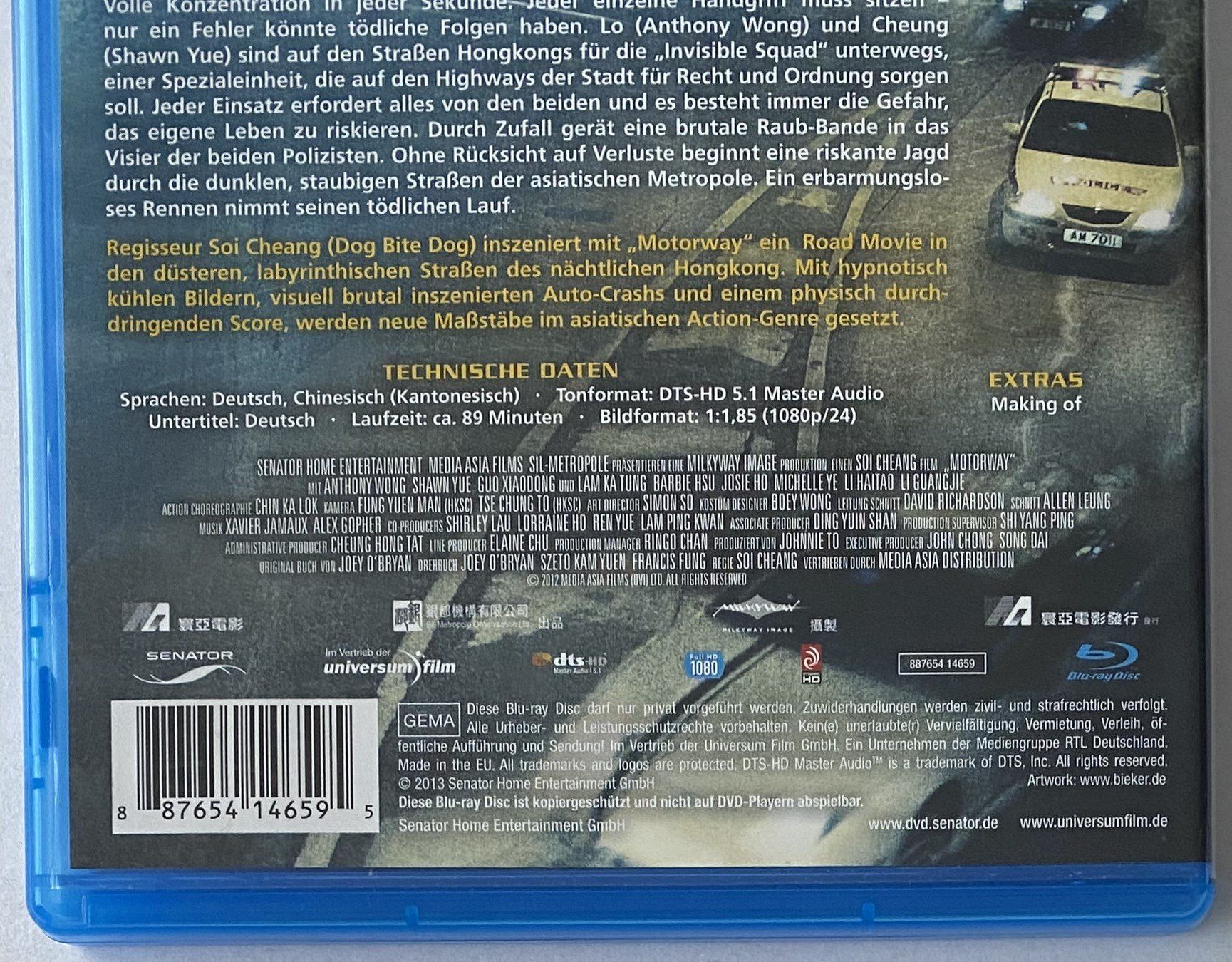 Tutti i DVDs: Motorway – Usato da Flums venduto da Asquillo 2