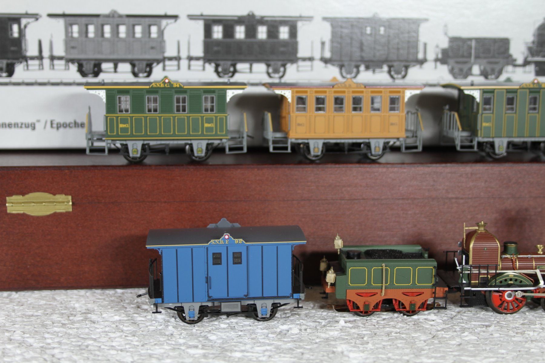 Märklin Modellini di ferrovie: Märklin 26472 SNB Spanisch Brötli Bahn mfx – Usato da Triesen venduto da gleis8 3