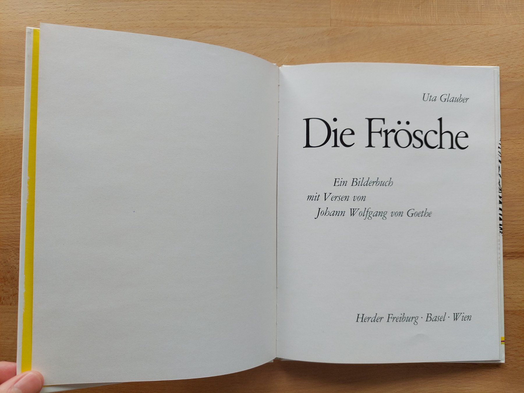 Libri: Die Frösche - Uta Glauber (1978) – Usato da Obfelden venduto da Foto_Bild_Kunst_Buch 1