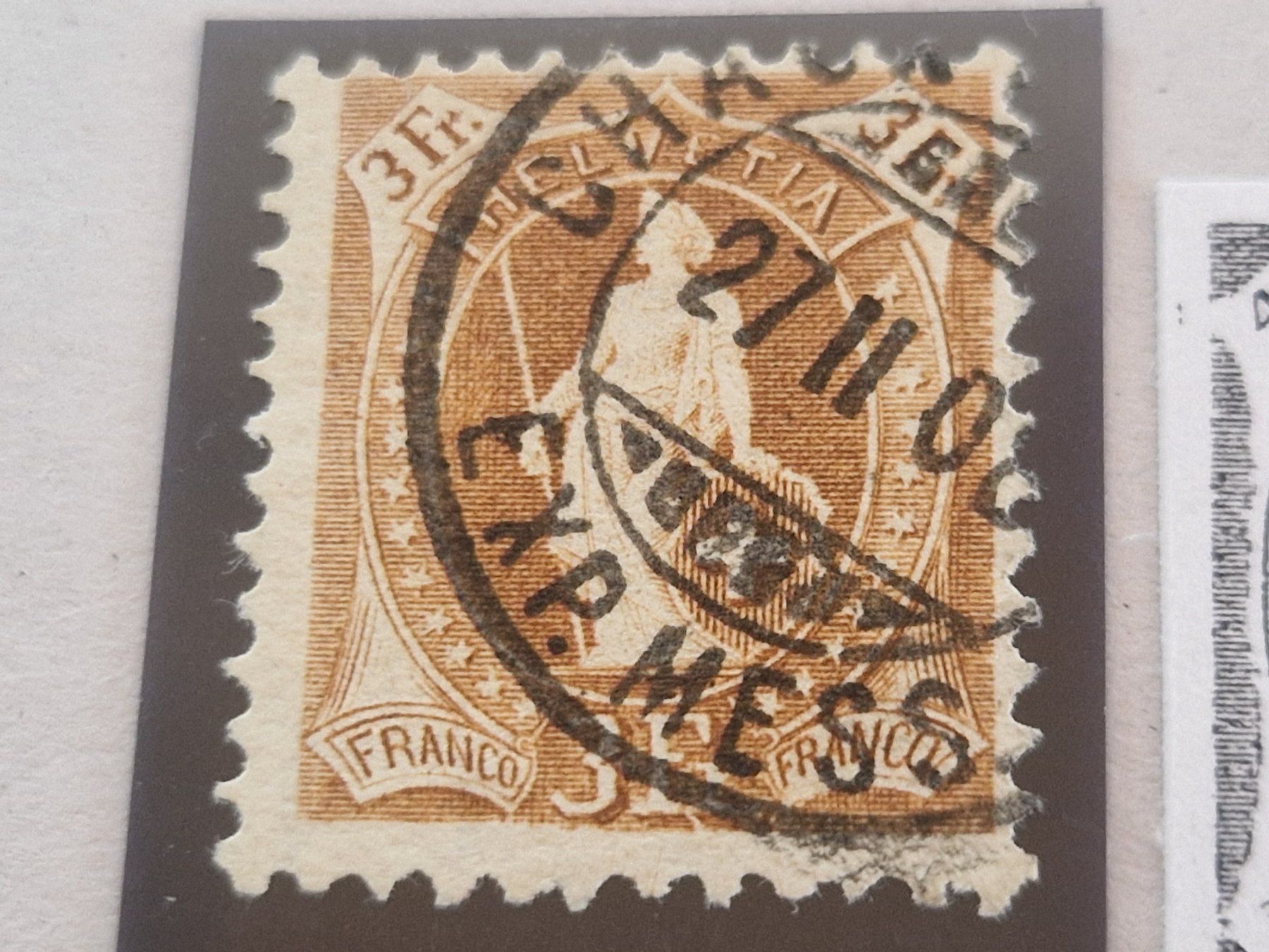 Tutti i francobolli: Stehende 92C, signiert, inkl. Retouche, ab 1.- – Usato da Burgdorf venduto da Glossy01 1