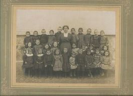 Photo de classe 1900 Genève Élèves et Maîtresse Belle Époque