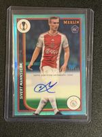 Carte de foot Sivert Mannsverk Ajax Autographe original