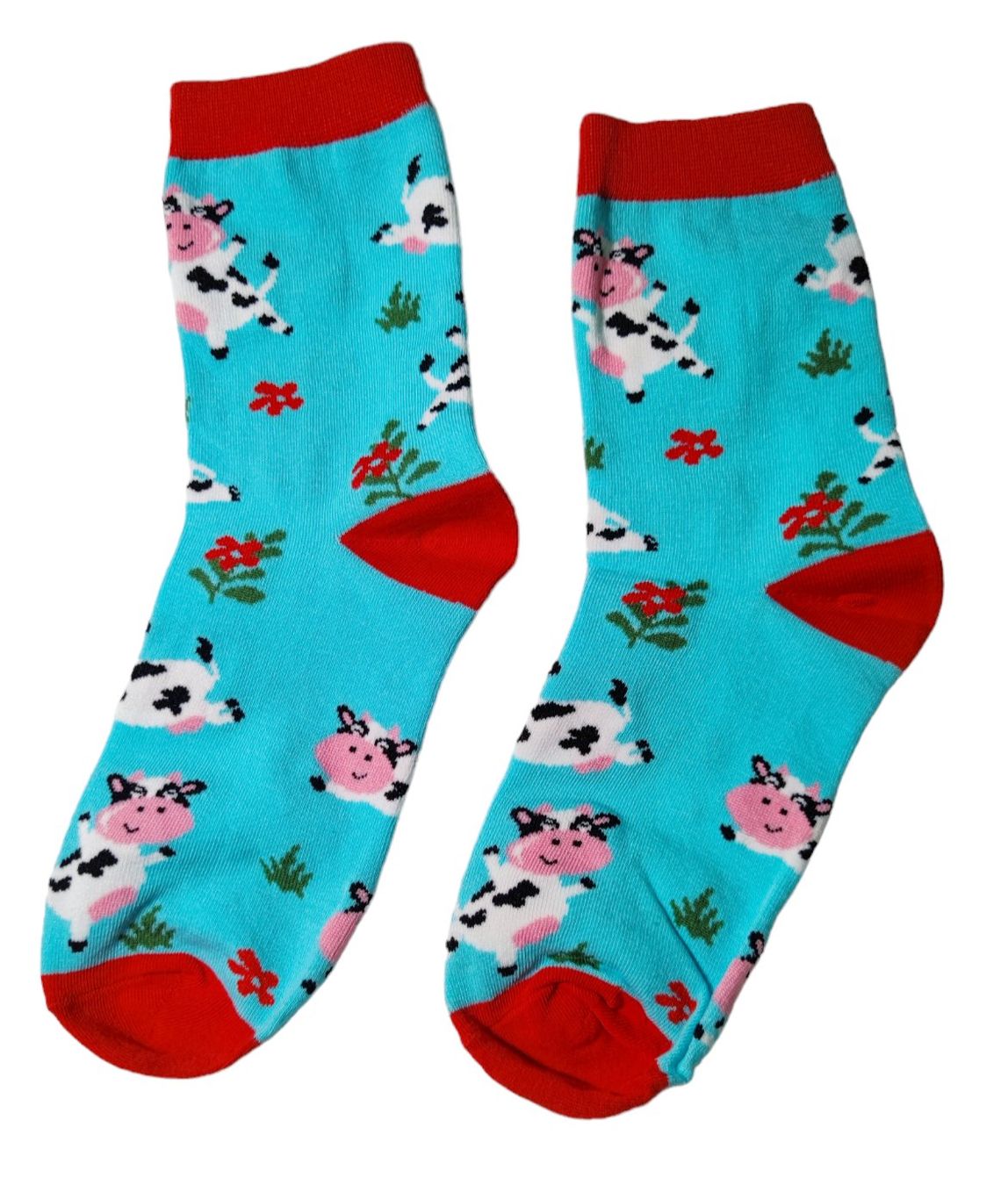 Calze: Socken Kühe / Cows / Blumen / Flowers – Nuovo e nell'imballaggio originale da Zürich venduto da amysmith 1