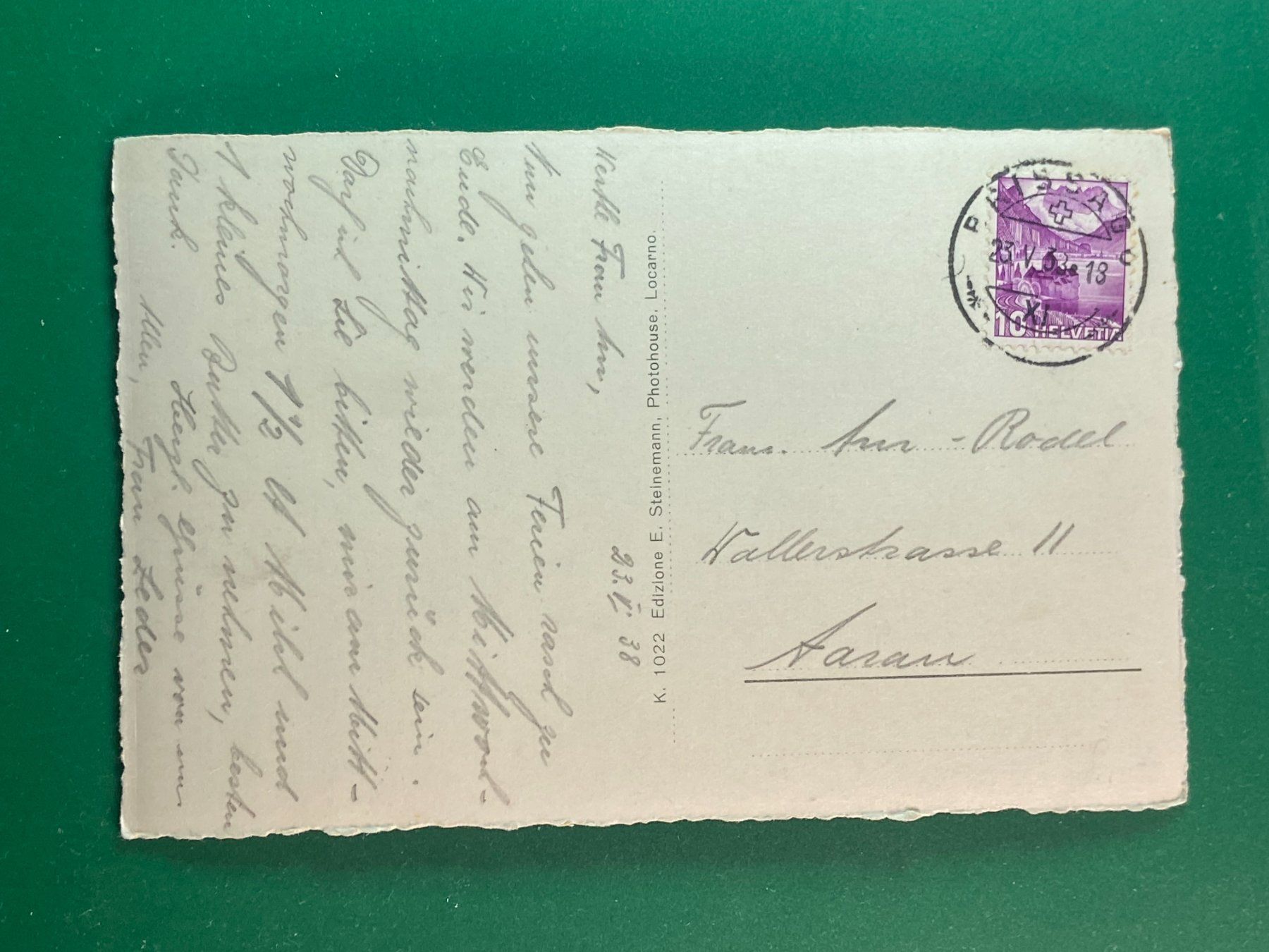 Cartoline postali: Locarno - Editione Steinemann – Usato da Steg VS venduto da danwer74 1