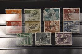 Dienstmarken 65-75 postfrisch ohne Falz