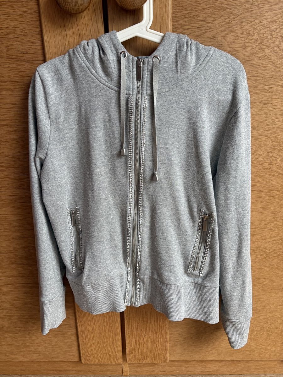 Giacche: Studio E.B. glitzernde Kapuzenjacke Gr. L, Grau, Top – Usato da Basel venduto da ann_7w6q