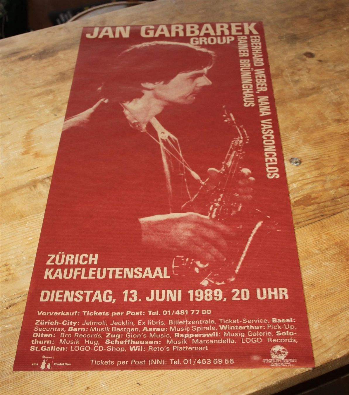 Dischi in vinile: JAN GARBAREK GROUP Concert Poster – Usato da Pfaffhausen venduto da mono_rec