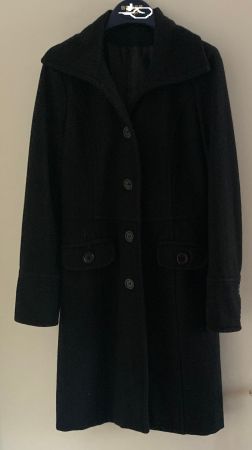 Manteau noir élégant Zebra T34 idéal automne