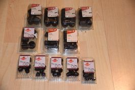 Schwarze Kunststoffkappen Schraubenabdeckung (div. Grössen)