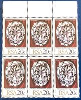 1980 Südafrika-Diamantenkongress -6er Block **