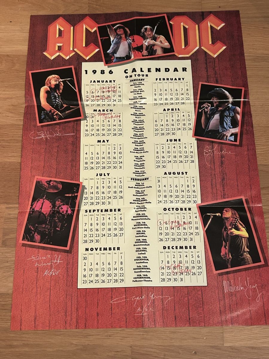 Schallplatten: AC/DC. 1986. mit Poster. Shake Your Foundations – Gebraucht aus Faulensee von Mizuno06 3