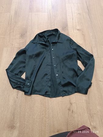 Elegante Damen Bluse, dunkelgrün