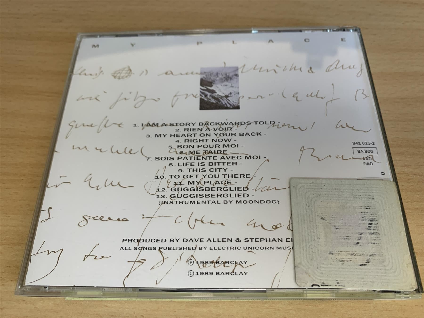CDs: Stephan Eicher – My Place – Gebraucht aus Rikon im Tösstal von Alpenmutz 1