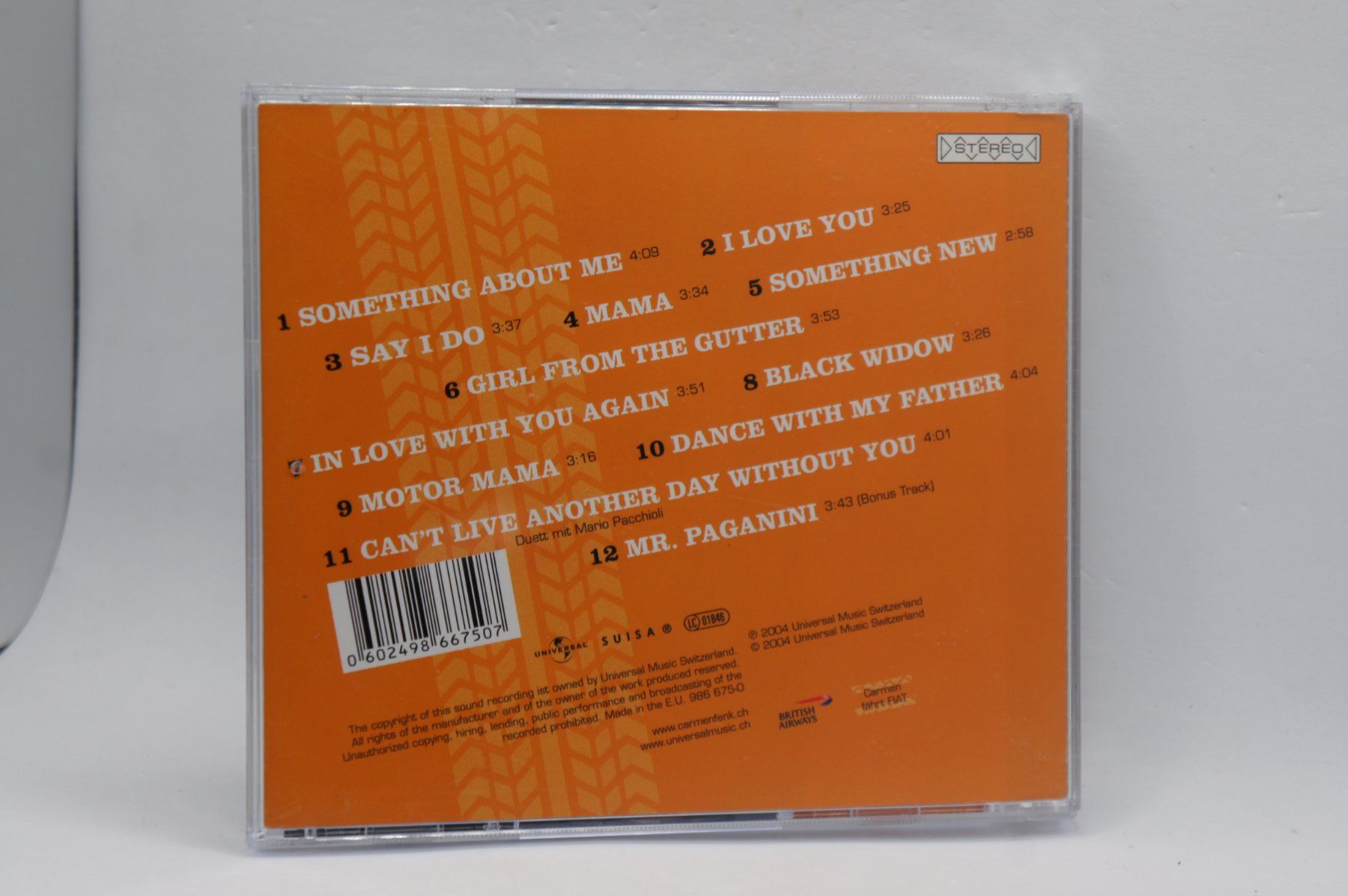 CD: CD Carmen Fenk – Fenkadelic – Usato da Ernetschwil venduto da luisvonerni 1