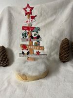 Marry Christmas Holz deko auf Baumscheibe