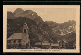 Meglisalp, Kirche und Gasthaus gegen Alt