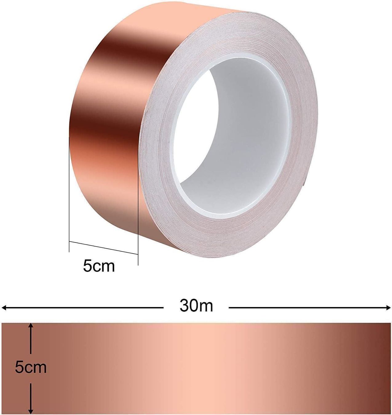 Rubans décoratifs: 30mx50mm Kupferband Selbstklebend – Neuf (Voir description) à Thun par Newnewshop 1
