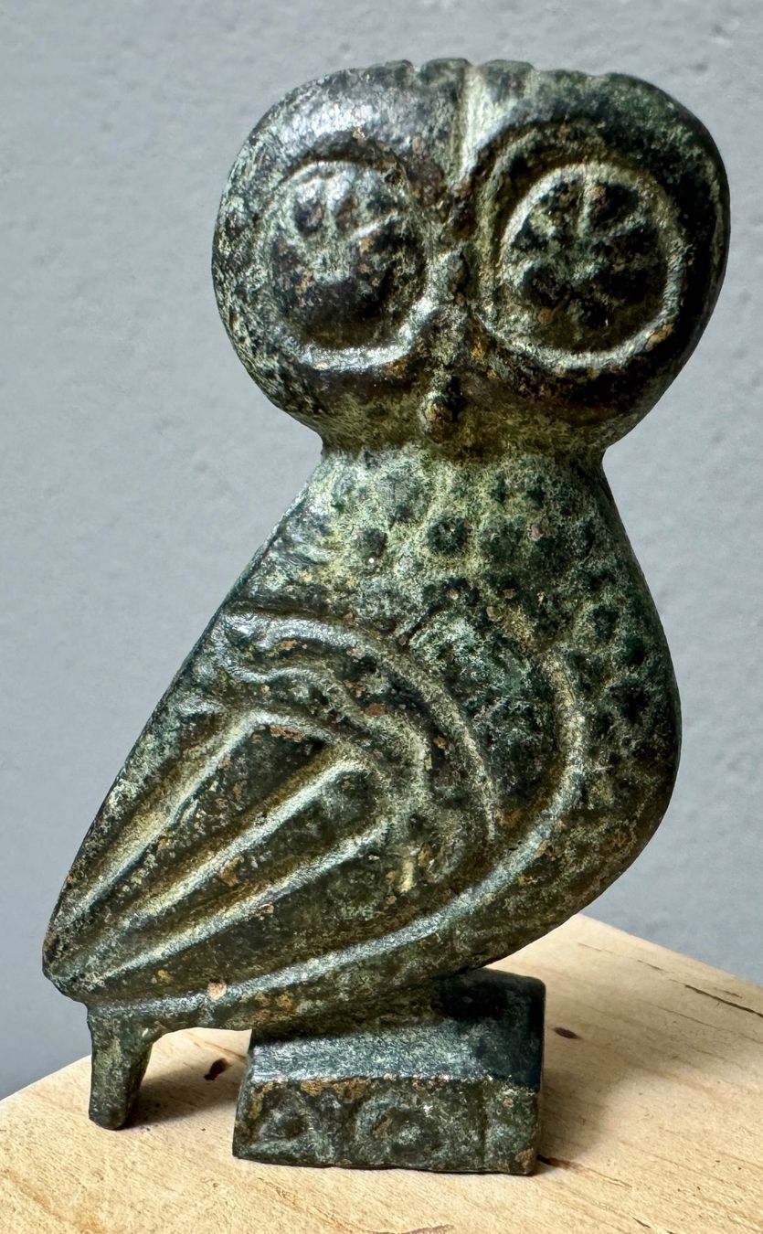 Statuette: Kleine Eule Uhu Bronze (?) - 6.5 cm – Usato da Rothrist venduto da Luckywinner