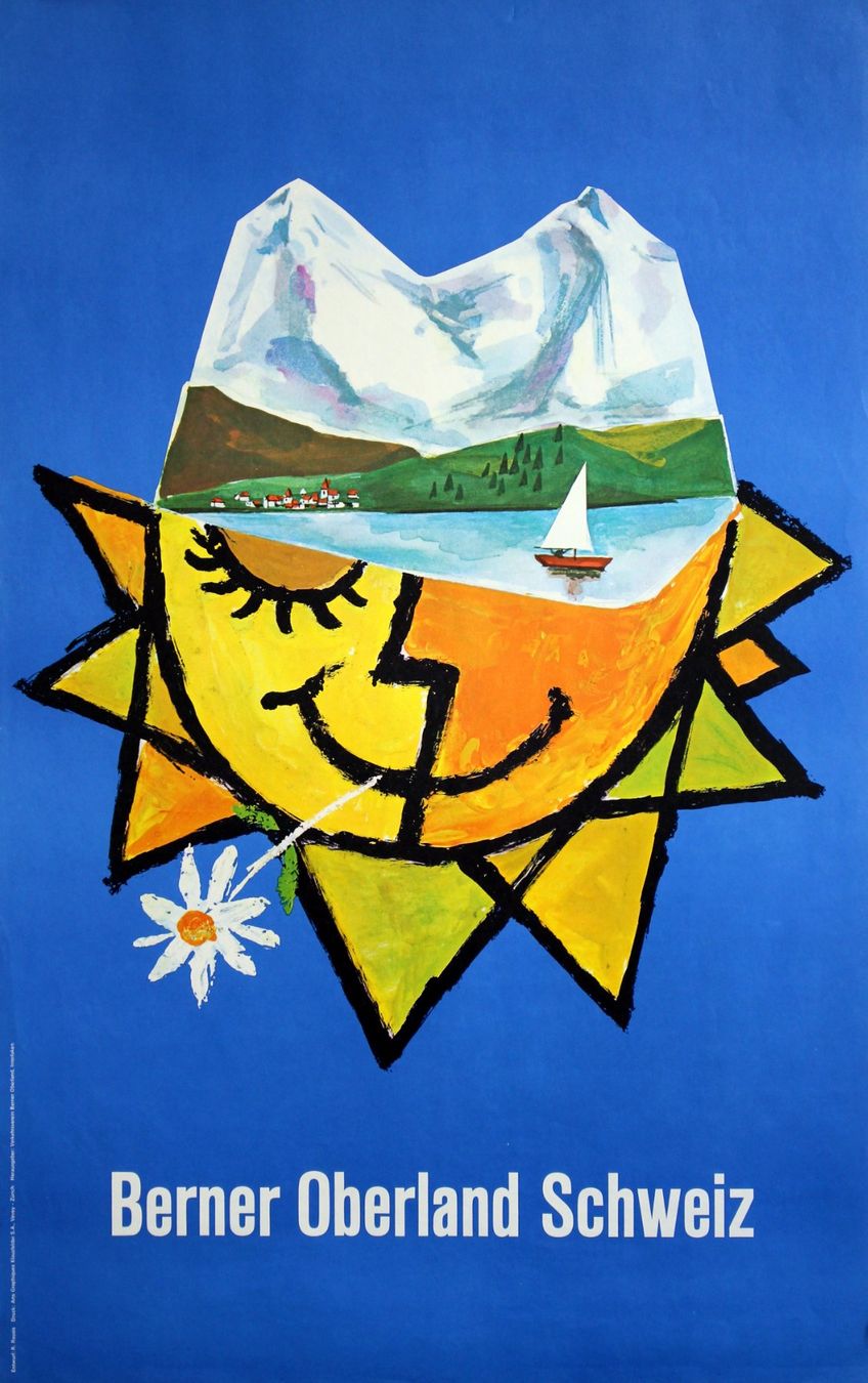 Foto & Immagini: Berner Oberland  Original Plakat – Usato da Eggenwil venduto da Joyart