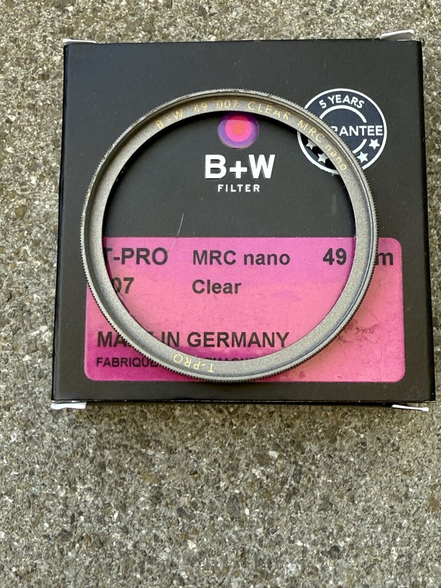 Filtri: Neutralfilter B+W T-Pro 007 MRC nano Clear 49mm – Usato da Zürich venduto da aralex1 1