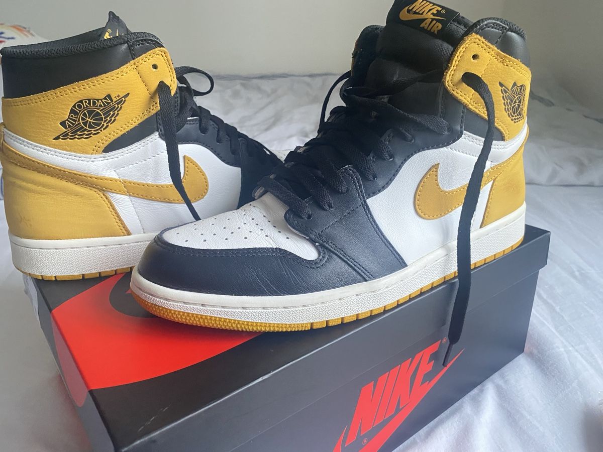 Jordan Scarpe da uomo: Air Jordan 1 Retro Yellow Ochre – Usato da Zürich venduto da micha_mm