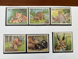 1988 Nicaragua  Wildtiere   gest.  (A1014)