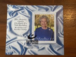 Queen Elizabeth II Briefmarke, 75. Geburtstag, Gibraltar!