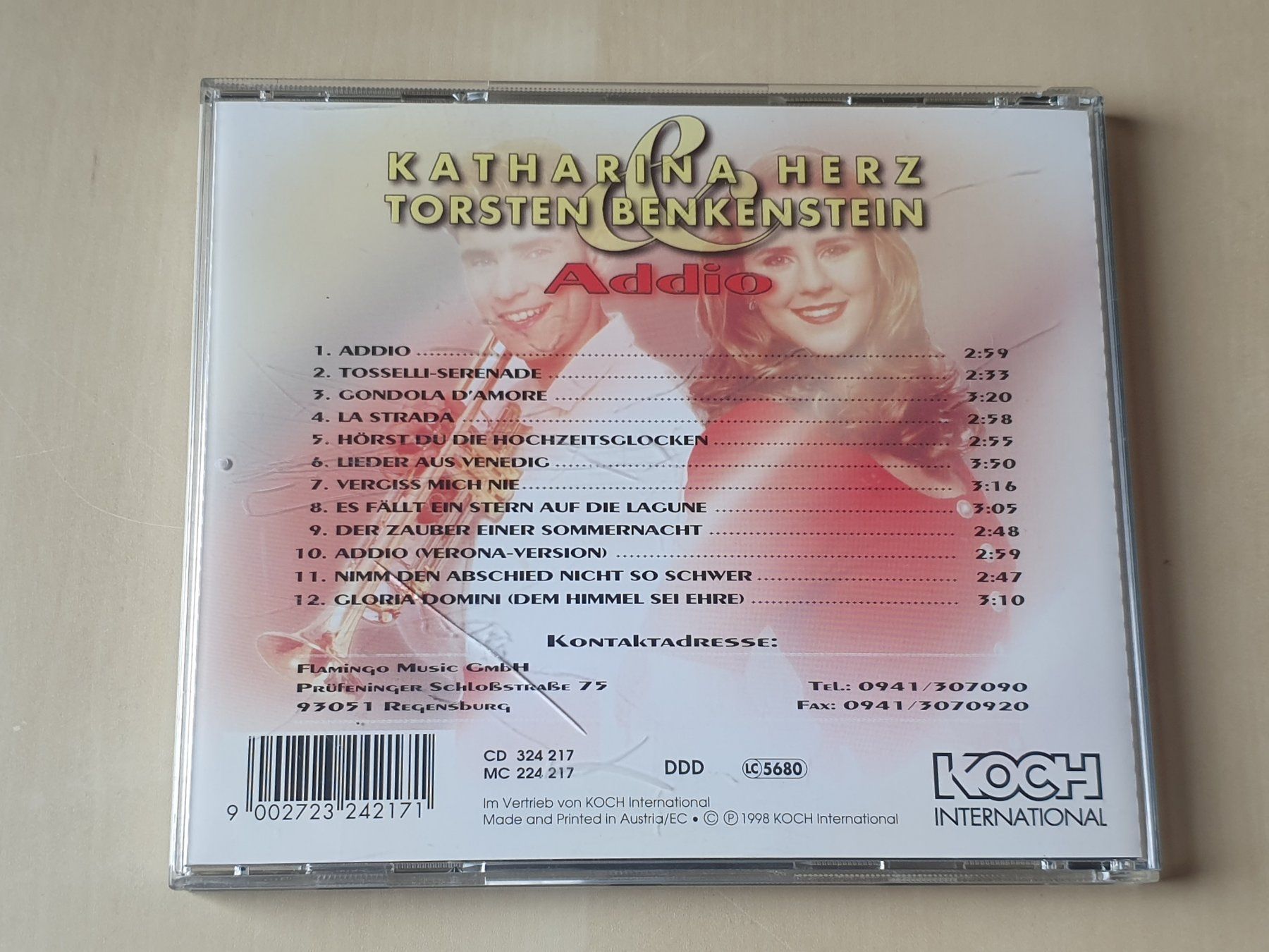 CD: Katharina Herz & Torsten Benkenstein Addio – Usato da Stansstad venduto da collectorsshop 1