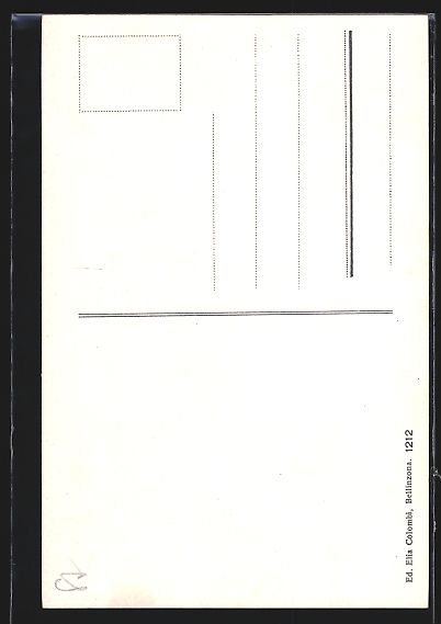 Cartoline postali: Bellinzona, Castello Unterwalden veduto  – Usato da Berlin venduto da bartko-reher 1