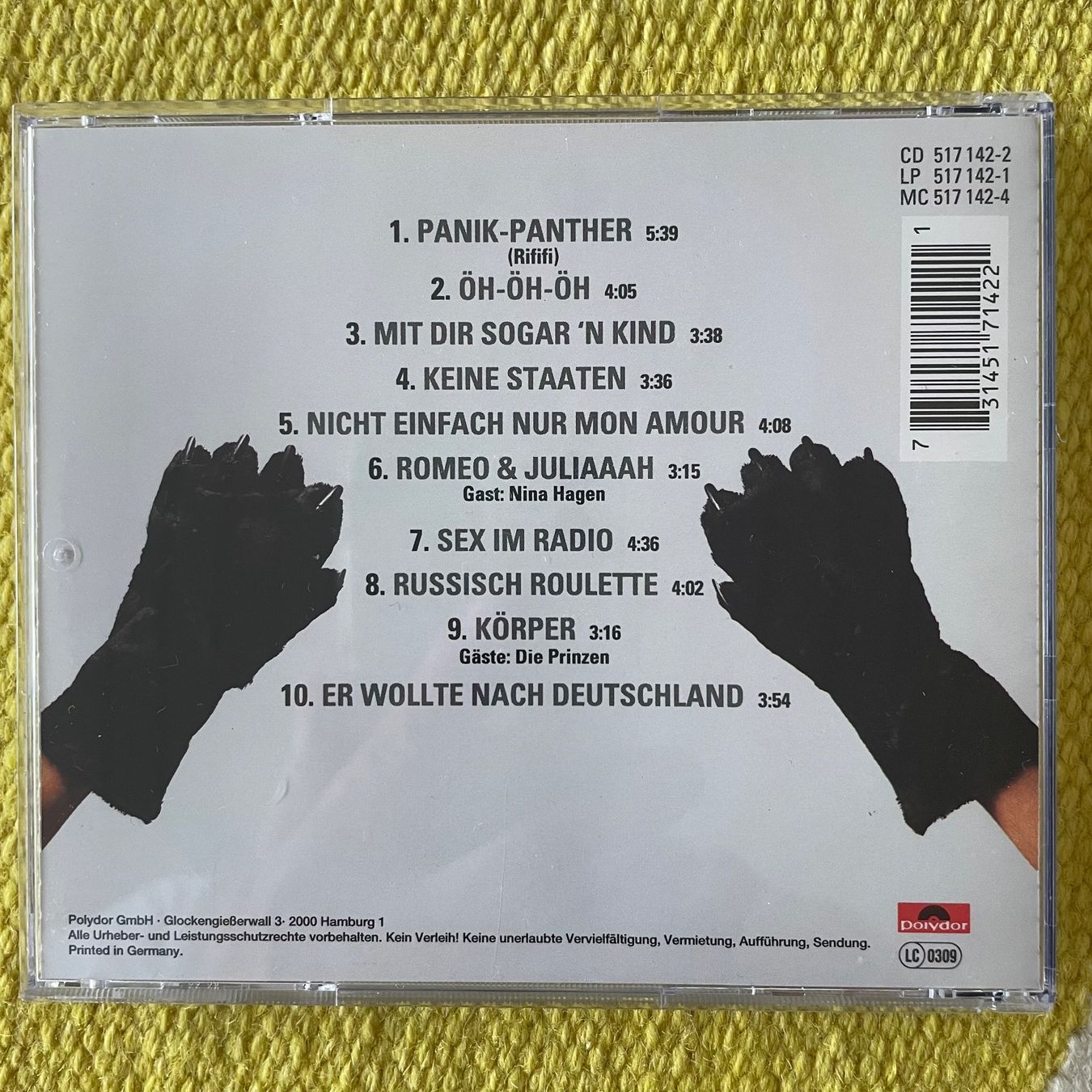 CD: UDO LINDENBERG-PANIK PANTHER – Usato da Rorschacherberg venduto da CD-Roli 1