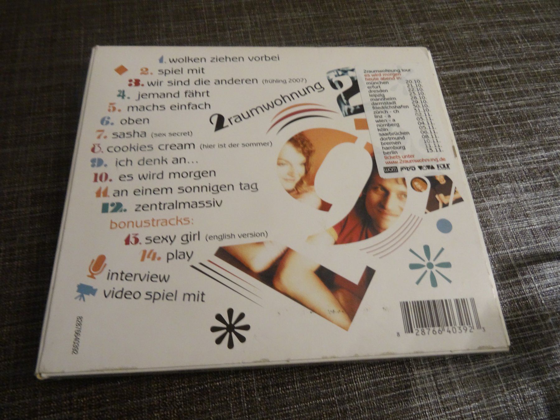 CDs: 2Raumwohnung 2 Raumwohnung - es wird morgen CD – Gebraucht aus Olten von Disc-Ausverkauf 1