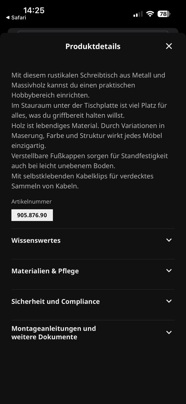 Ikea Scrivanie: Fjällbo Schreibtisch – Usato da Kriens venduto da nor_9f7v 3