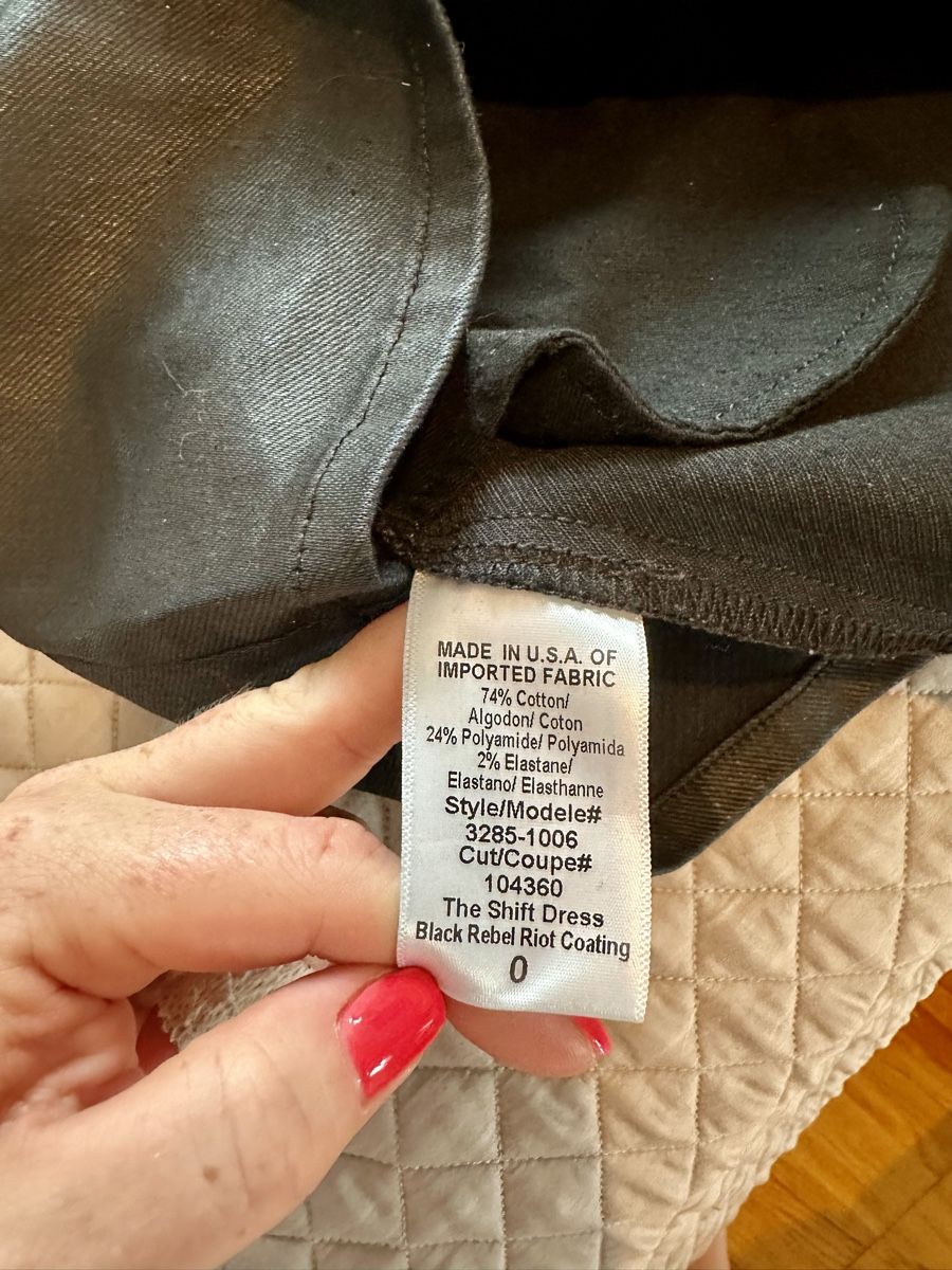 Vestiti: Black Coated Denim Dress US 0 – Nuovo (secondo la descrizione) da Sorengo venduto da dis_tfq6 4