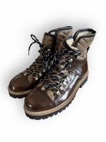 Bottines Ganni marron cuir et tissu taille 37 neuves