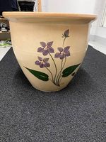 Tontopf mit Blume
