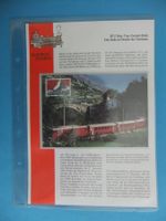 Sammelmappe BVZ Brig-Visp-Zermatt-Bahn m. Postkarte 13.11.95