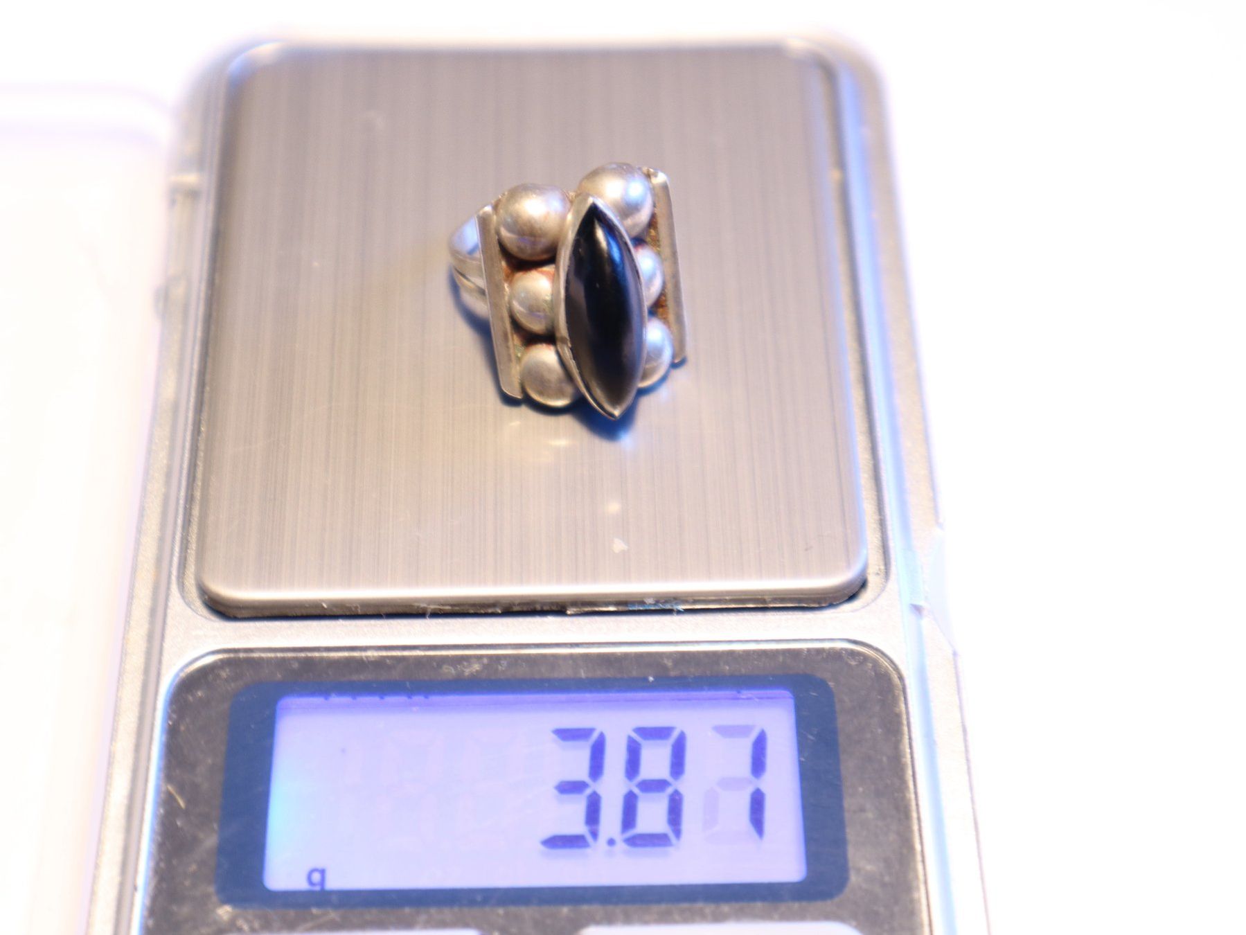 Ringe: Mexico Silber Damen Ring mit Onyx Edelstein Gr 47 – Gebraucht aus Baden von TellsKuchenhaus 4