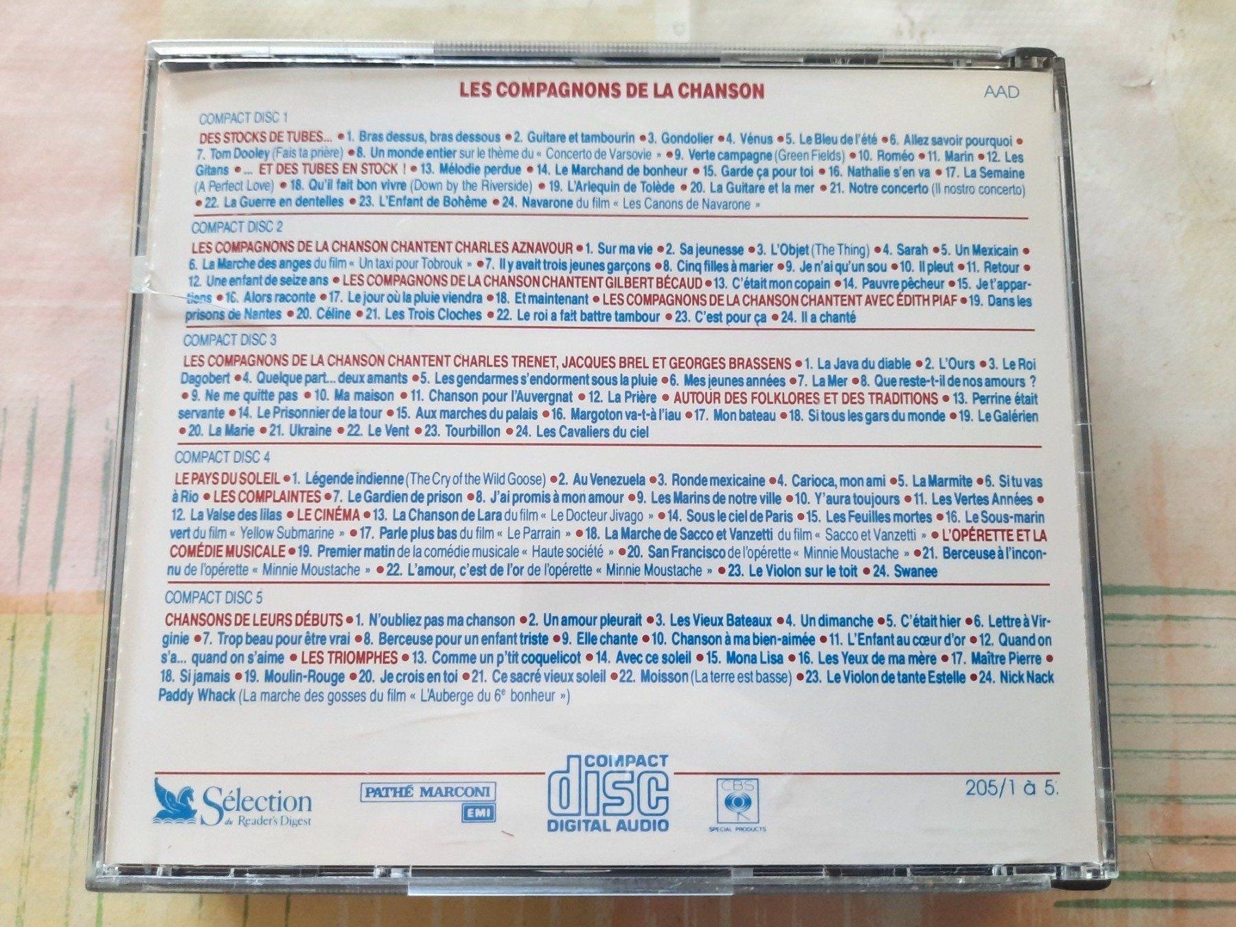 CD: Cd Les compagnons de la chanson coffret 5 Cds – Usato da Pully venduto da bro_n52j 2