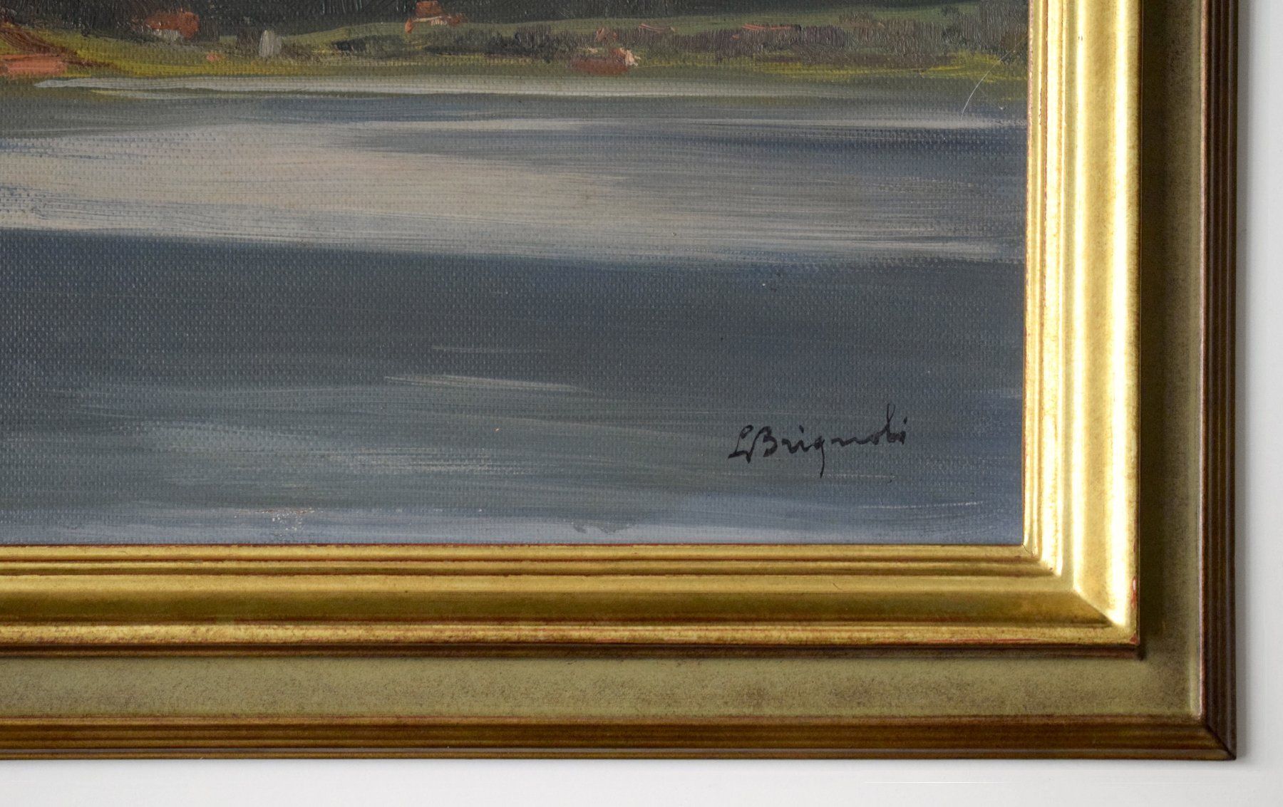 Dipinti: TOP Luigi Brignoli Thunersee Eiger Jungfrau Berner Oberland – Usato da Zürich venduto da Kunstvoll 7